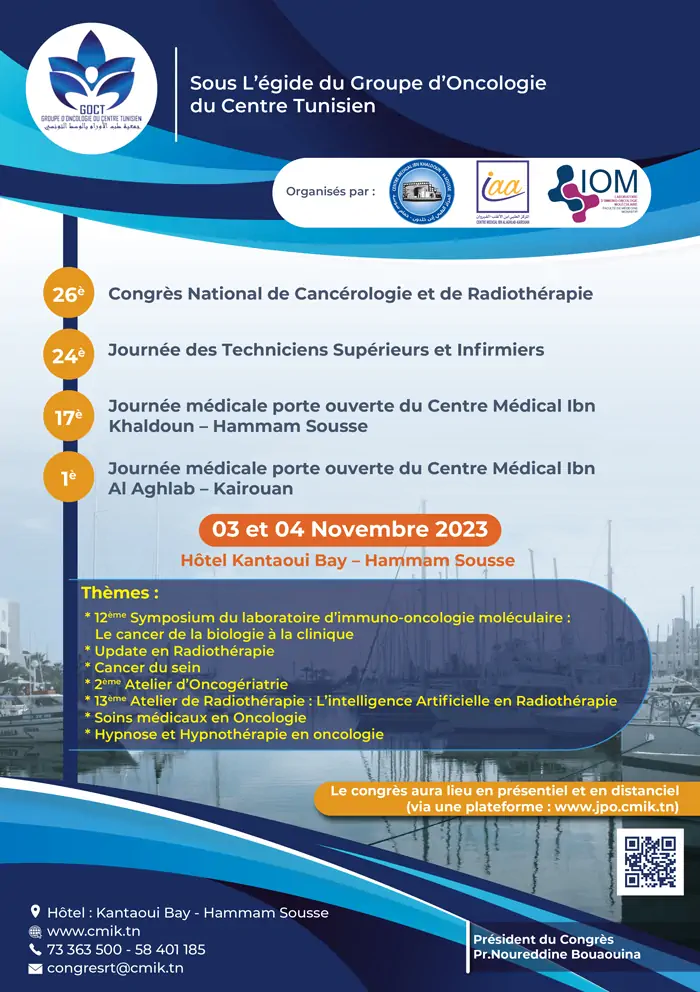 26eme Congrs National de Cancrologie et de Radiothrapie Tunisie