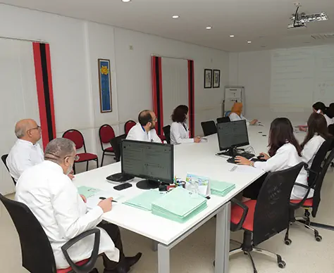Réunion du staff médical au Centre médical Ibn Khaldoun Sousse Tunisie